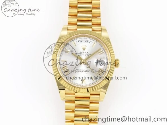 Day on 228238 ARF VR3255 Silver President Bracelet 40 YG Dial Edition Date 1:1 Best Roman 0406